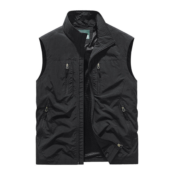 Outdoor Fleece Work Vest Fleece Sweatshirt Reversible
