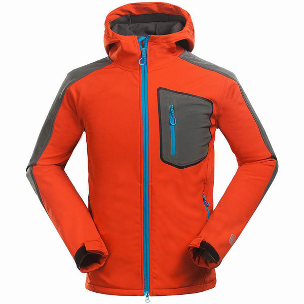 Men's Outdoor Soft Shell Jacket Mountaineering Leisure Sportswear Windproof Coat
