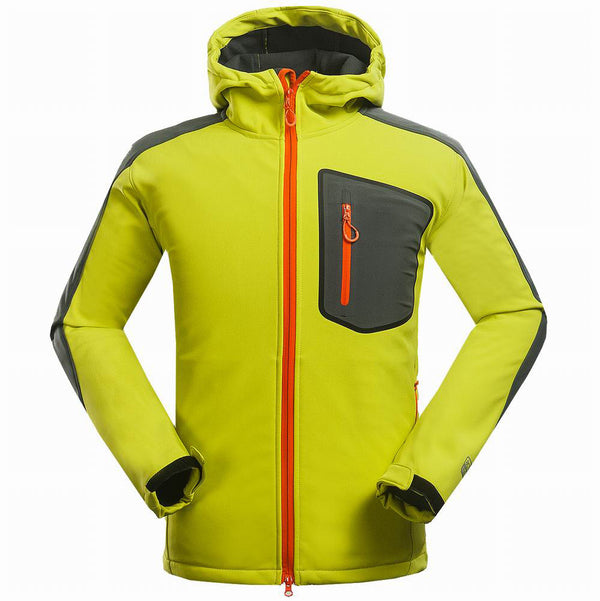 Men's Outdoor Soft Shell Jacket Mountaineering Leisure Sportswear Windproof Coat