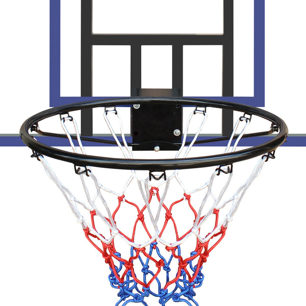Wall Mounted Foldable Basketball Hoop with Shatterproof Backboard and Net