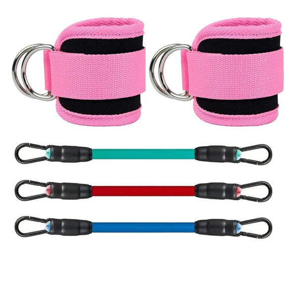 Ankle Strap Resistance Bands Set for Gym Fitness and Yoga Workouts