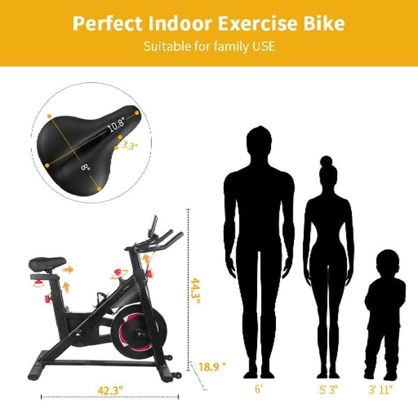 Heavy-Duty Smart Spin Bike for Indoor Cardio Home Gym Training