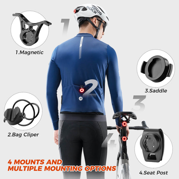 R0 Smart Bike Rear & Handlebar End Light - Waterproof